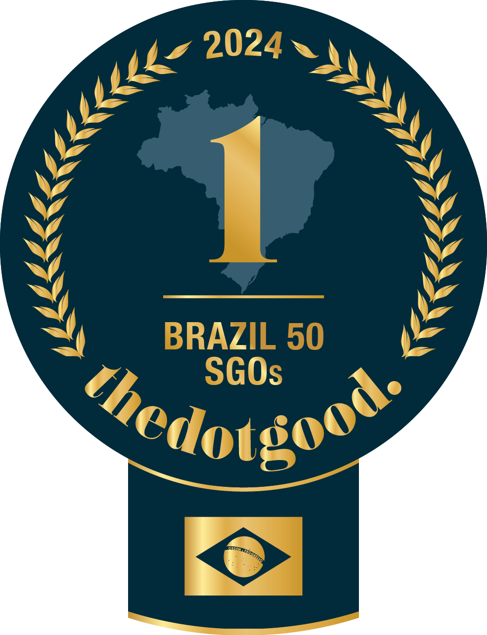 Logo Prêmios - Primeiro lugar BR no The dot good