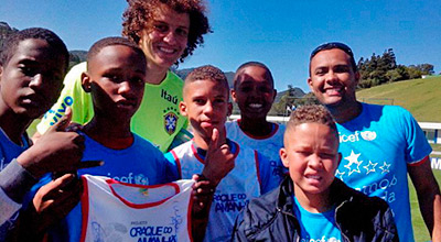 UNICEF leva Craque do Amanhã para conhecer seleção