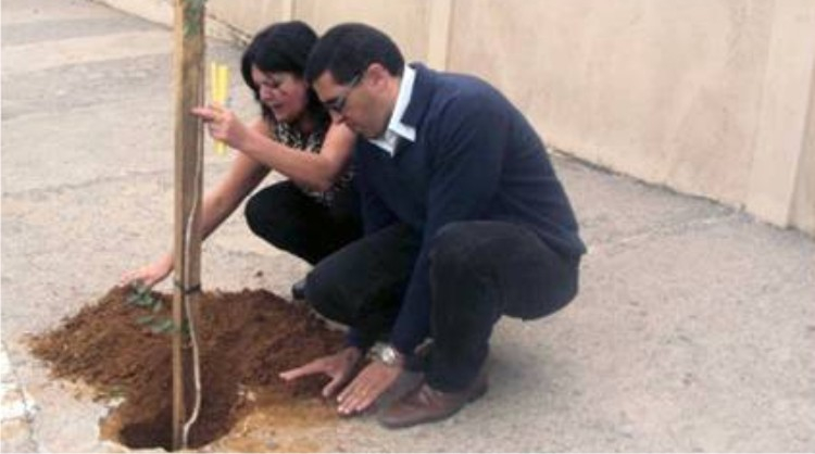 Ação do ECOA arboriza Escola em Poços de Caldas