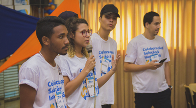 colaboração & solução & inovação & IDEATHON