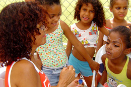 Festa do dia das crianças em Vila Vintém